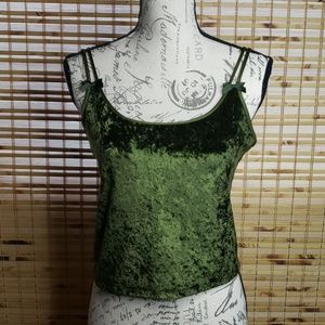 Victoria Secret crushed velvet crop top